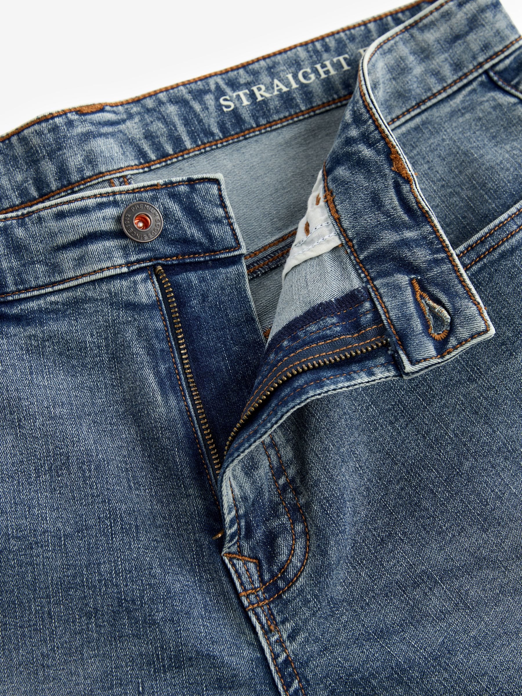 Vintage lichtblauw - Rechte, klassieke jeans met stretch