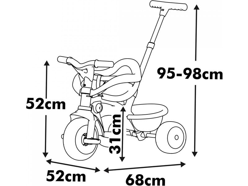 Smoby Dreirad Be Fun Komfort Mint Babyrad