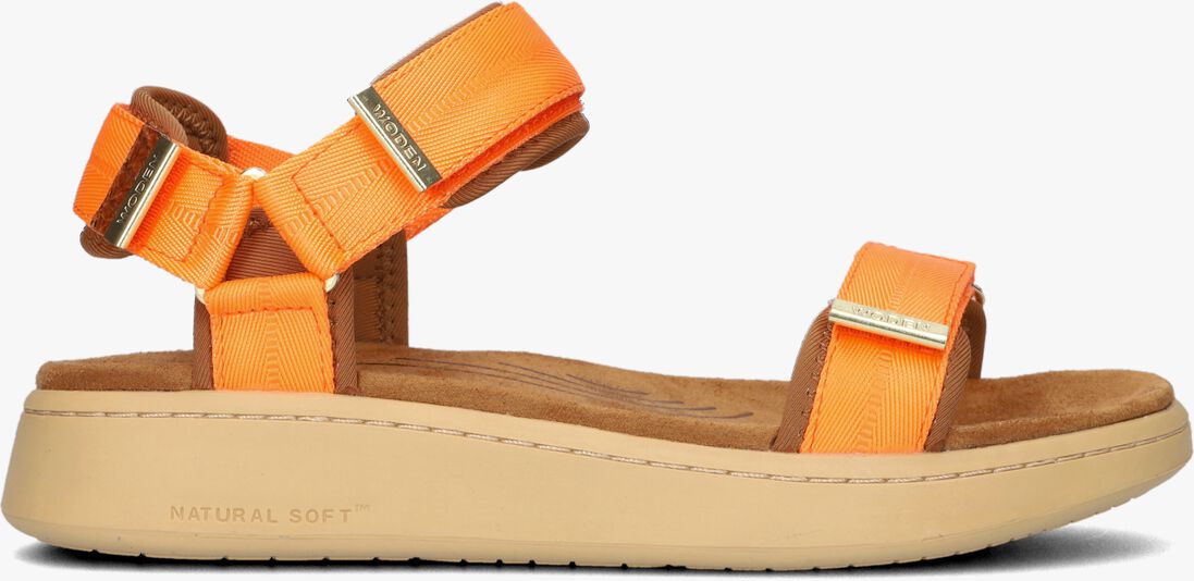 WODEN oranje woden sandalen line