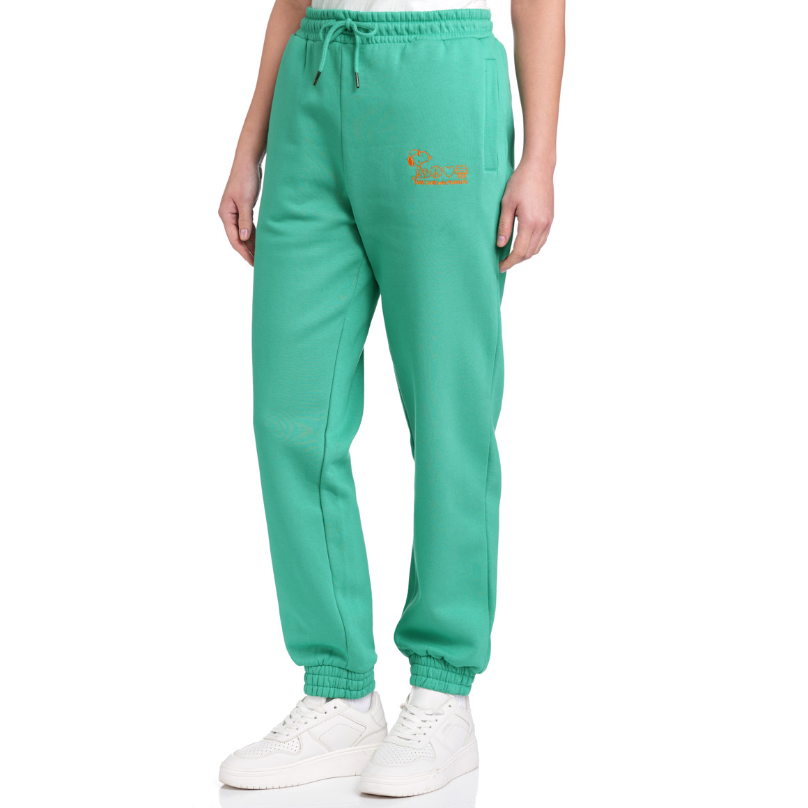 Jonas Nielsen Peanuts Jogginghose mit Stickerei grün