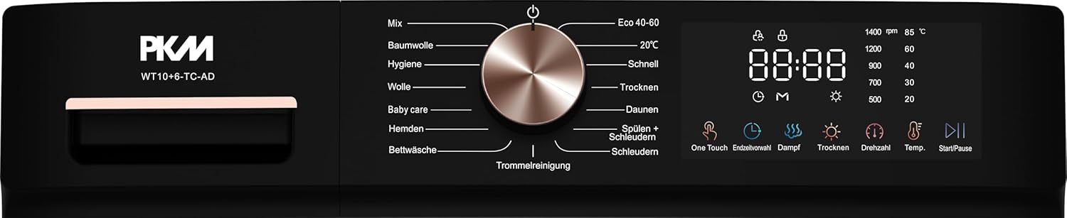 PKM Waschtrockner WT10+6-TC-AD | Waschkapazität 10 kg | 6 kg Trocknerkapazität