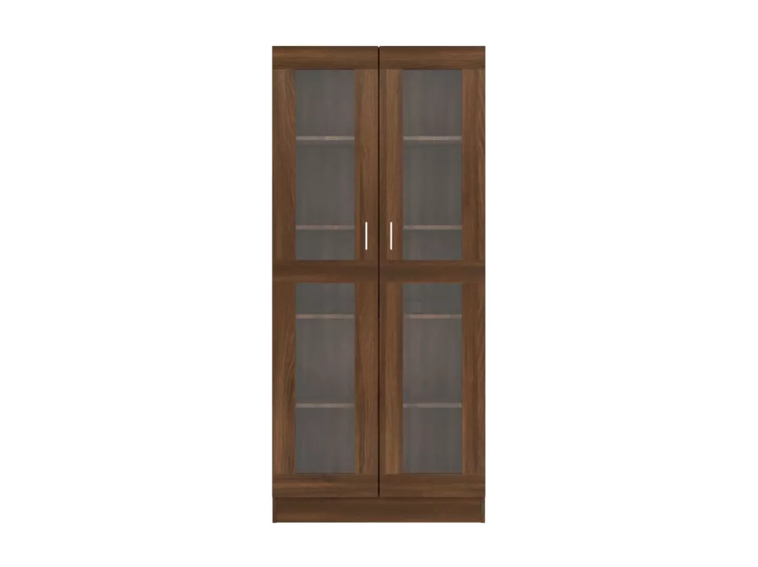 Armoire à vitrine Chêne marron 82,5x30,5x185,5cmBois ingénierie