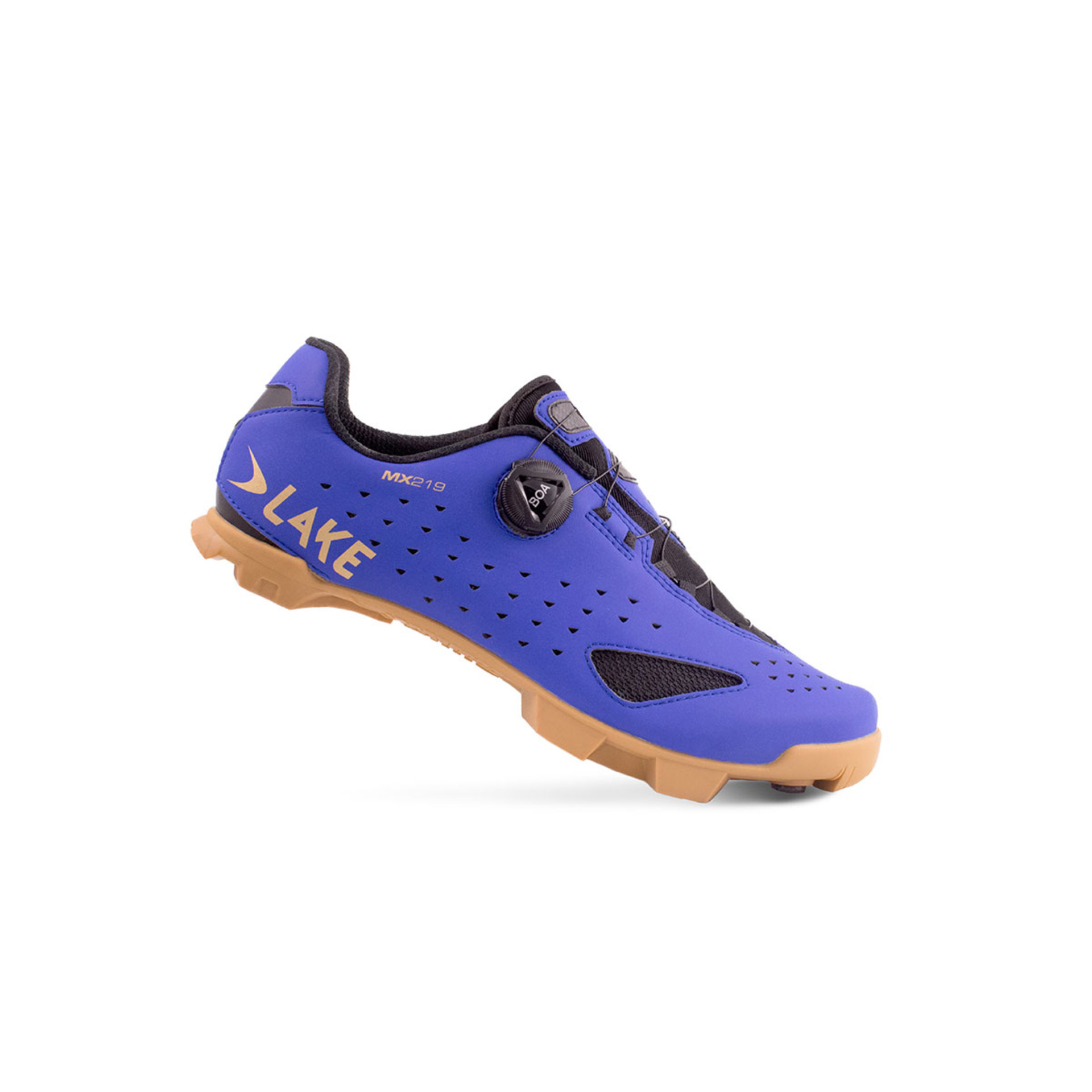 Lake MX219 Wide Mountainbikeschoenen Blauw/Goud Heren
