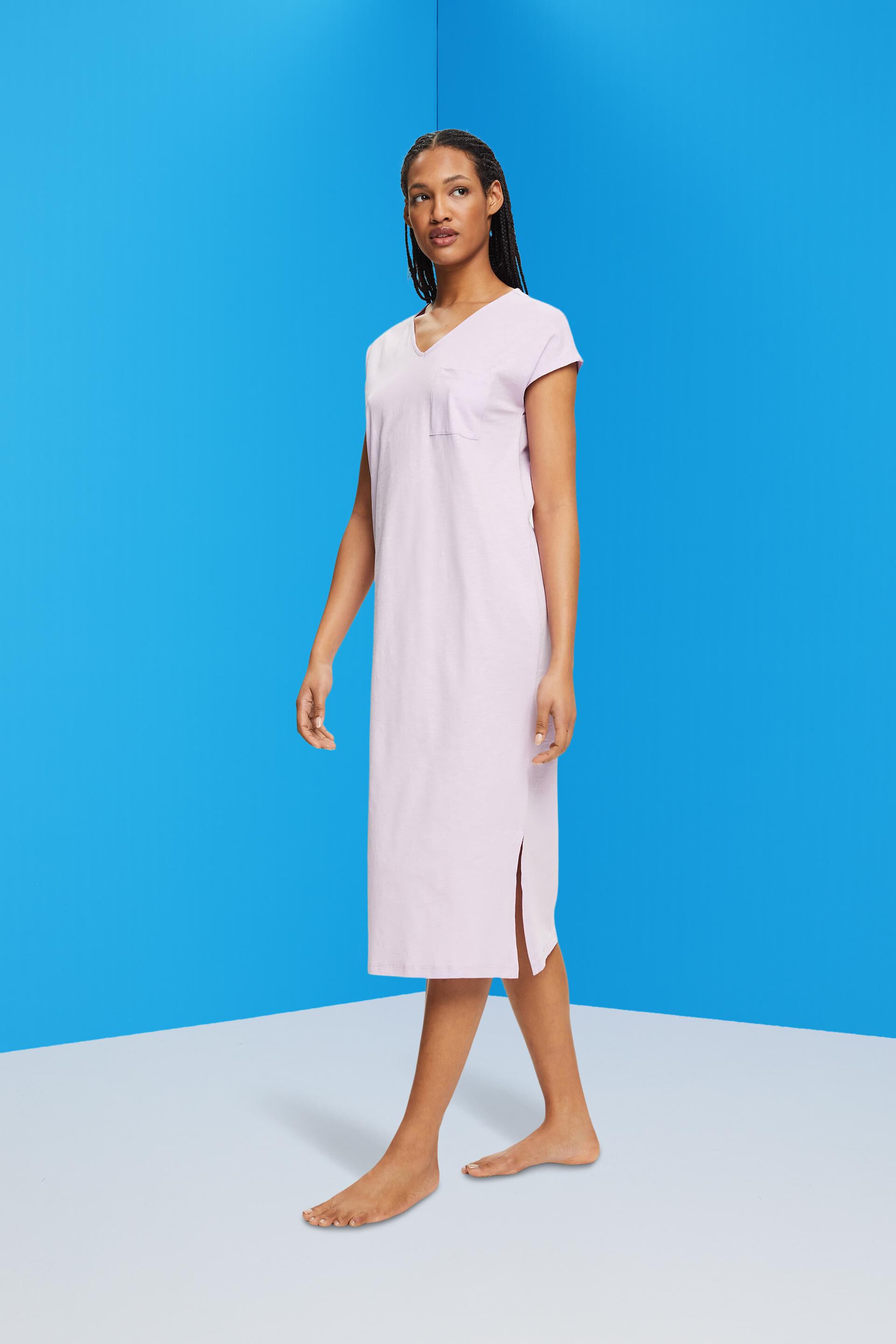Chemise de nuit en coton flammé