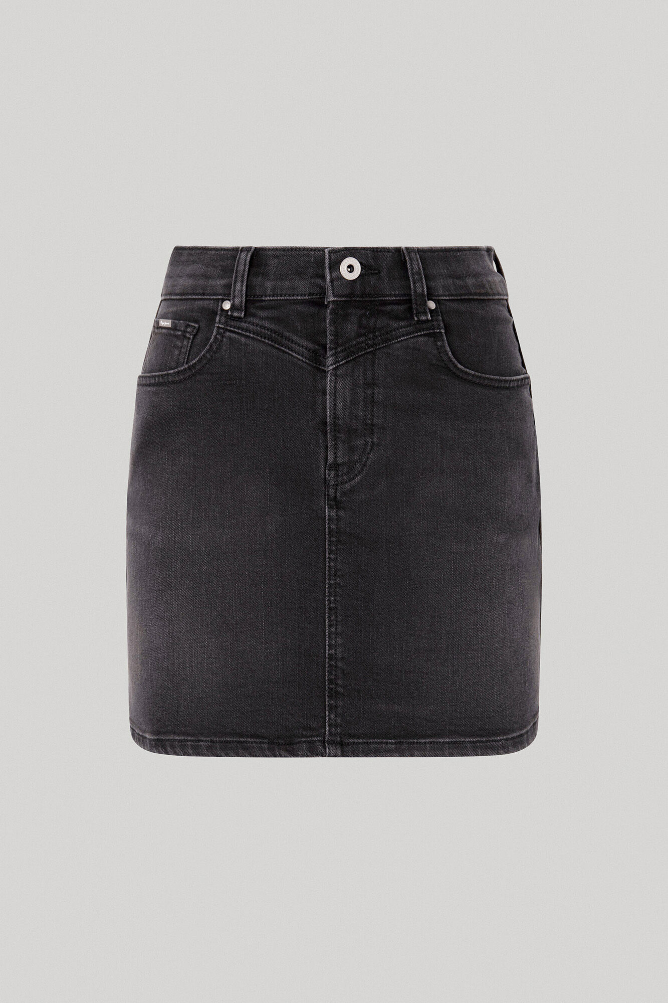 saia jeans de corte regular