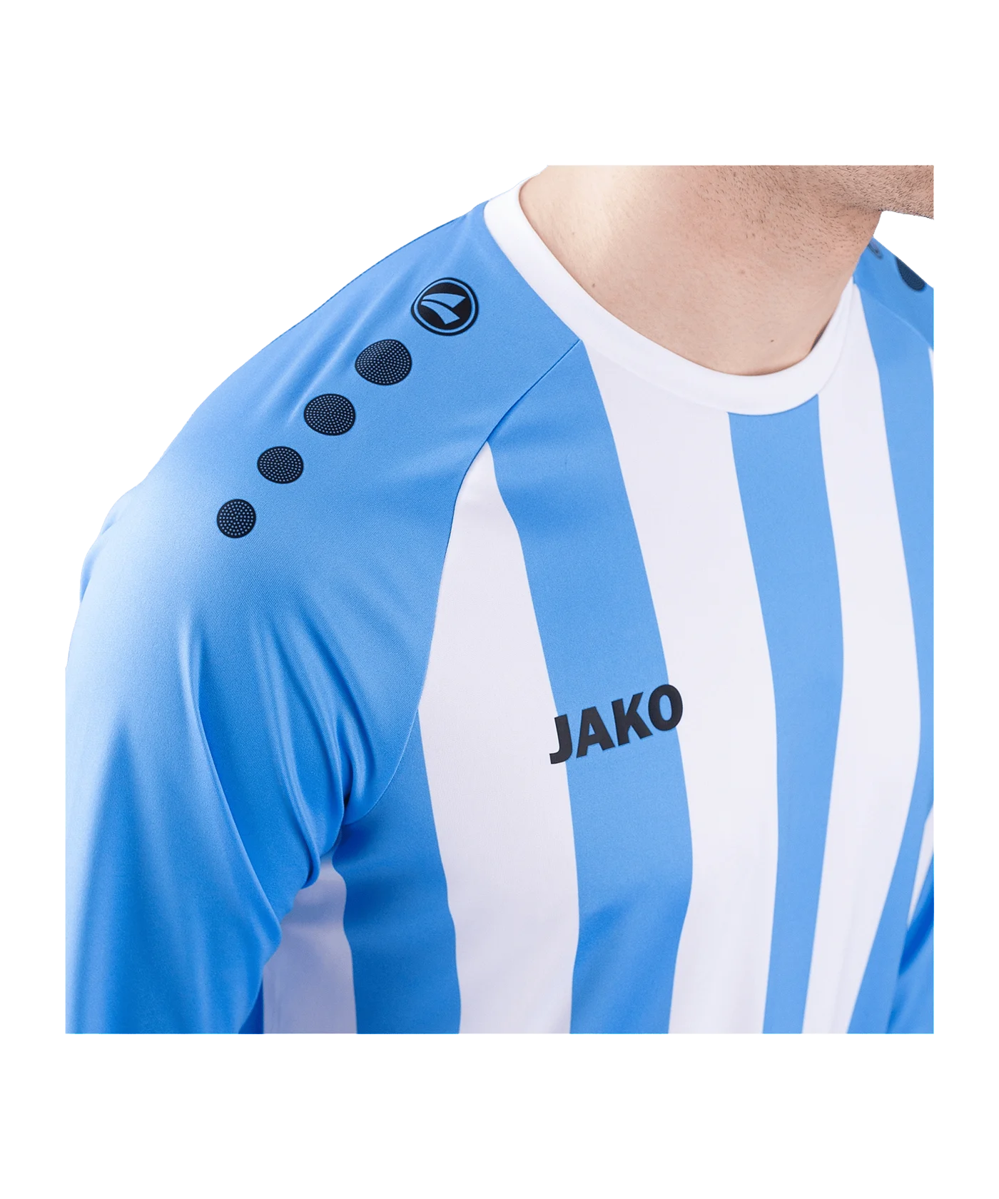 JAKO Inter Trikot Langarm Hellblau Weiss F432