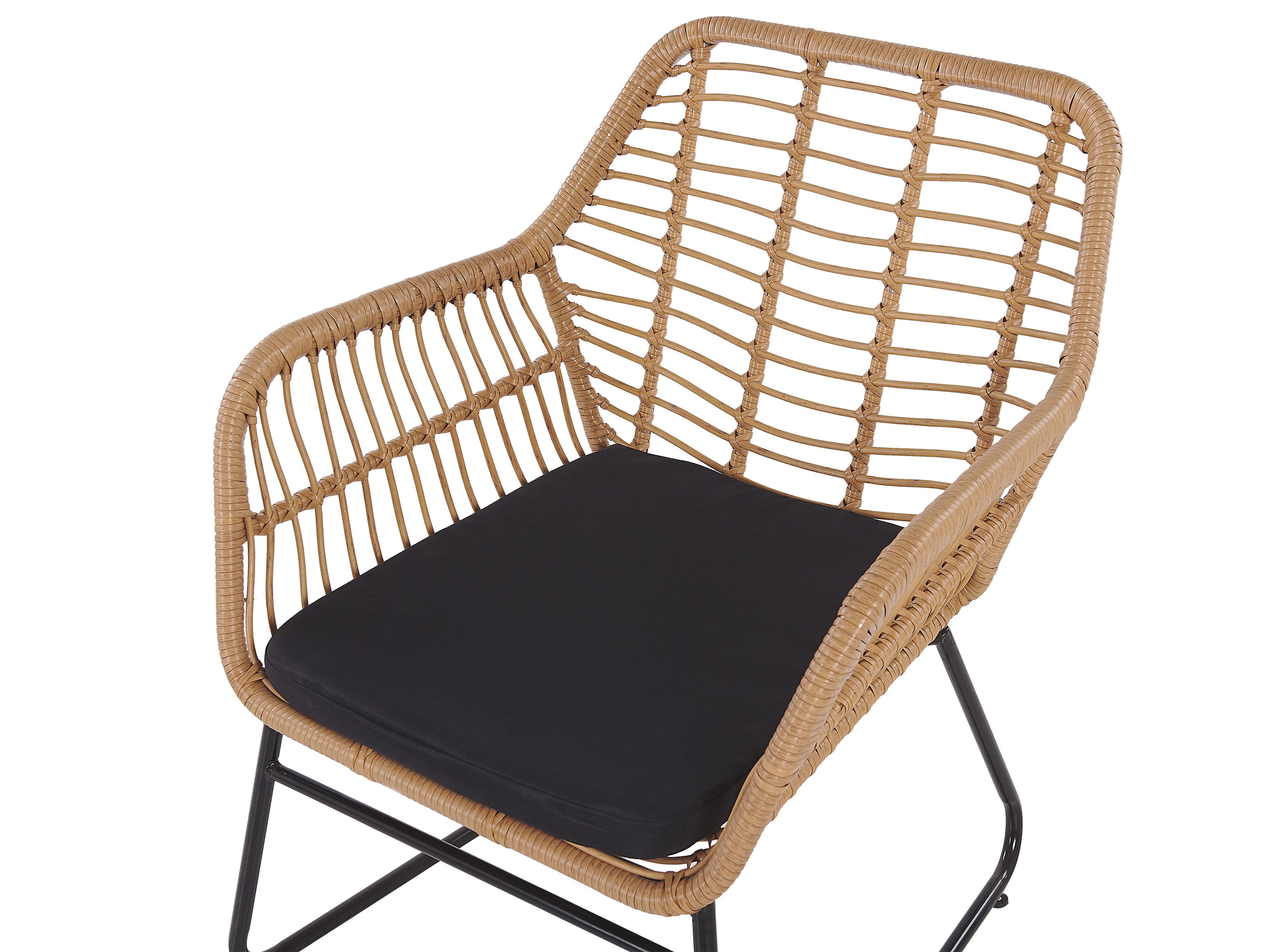 Loungeset met tafel 4-zits MINORI PE rotan Beige
