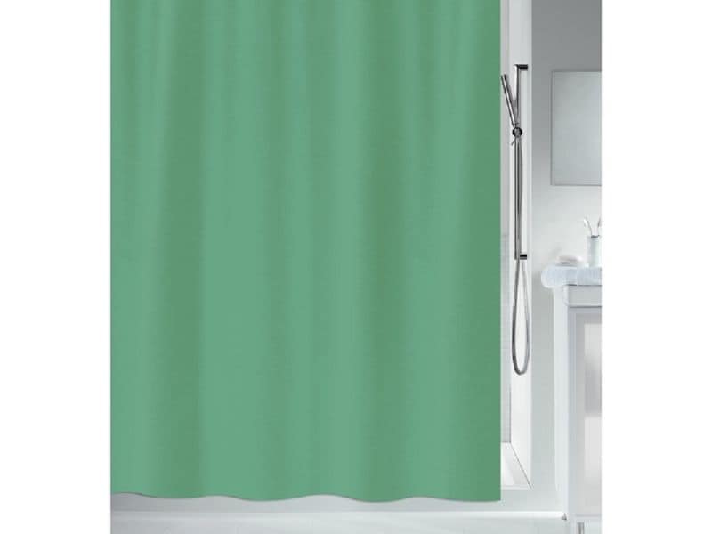 spirella Duschvorhang Primo 180 x 180 cm, Grün Anti-Schimmel Badevorhang