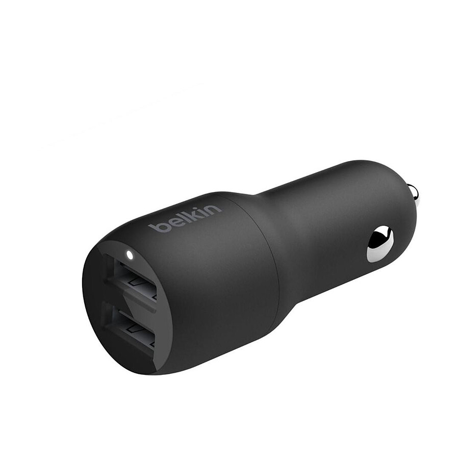 Belkin chargeur voiture double - USB A - 24W + Câble USB-A vers USB-C (1 m)