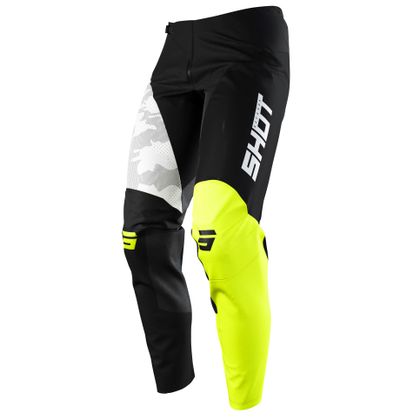 Pantalon cross Shot CONTACT - CAMO NEON YELLOW 2022 - Noir / Jaune