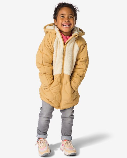 manteau enfant rembourré peluche marron