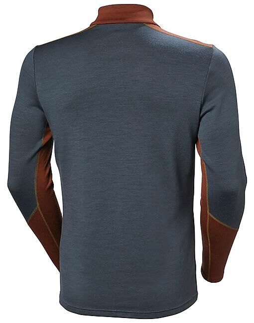 HELLY HANSEN - T-SHIRT LIFA MERINO MIDWEIGHT DEMI ZIP