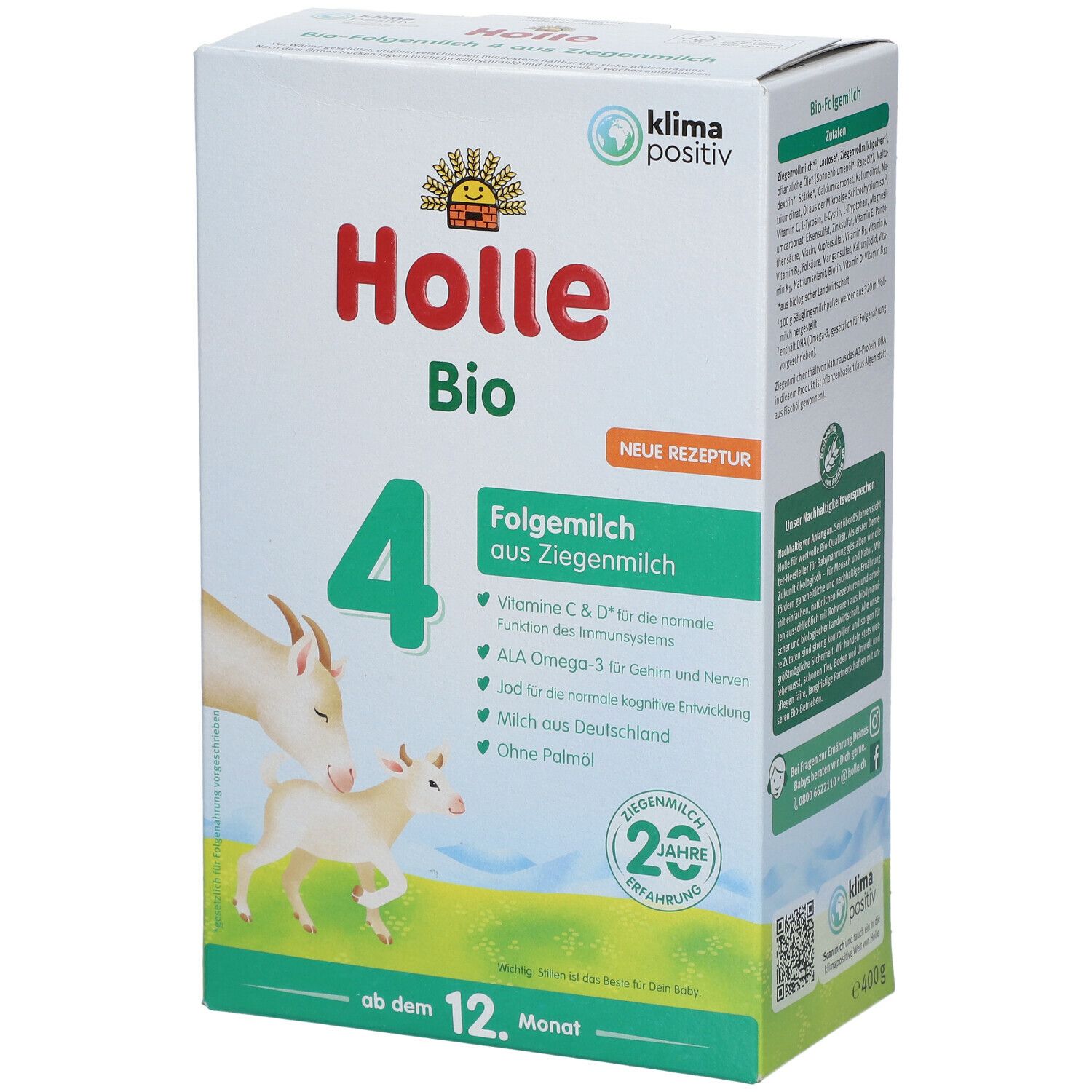 Holle Bio-Folgemilch 4 auf Ziegenmilchbasis ab dem 12. Monat