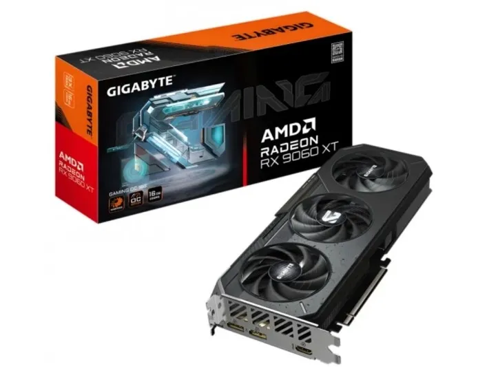 GIGABYTE Radeon RX 9060 XT GAMING OC 16G, Radeon RX 9060 XT, 16 GB, GDDR6, 128 Bit, 7680 x 4320 pixel, PCI Express x16 5.0