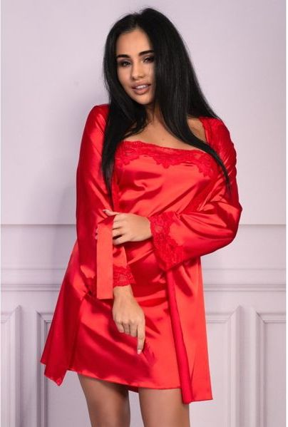 Jacqueline Nightwear Set - Rood