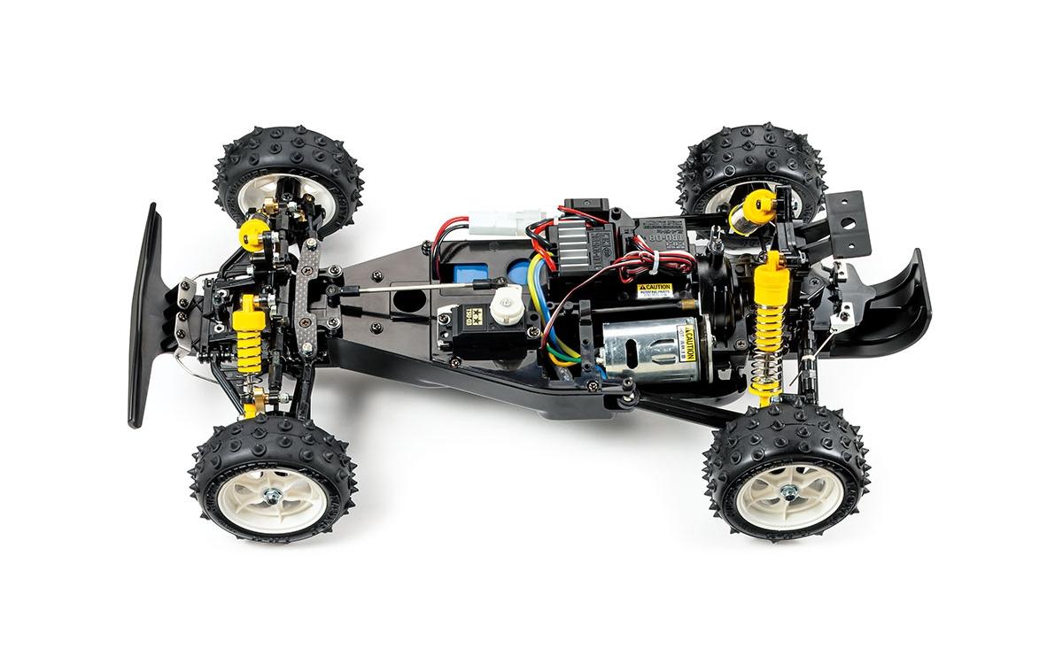 Buggy VQS 4WD Bausatz, 1:10<br>Klassischer Tamiya Buggy Bausatz mit 540er Motor