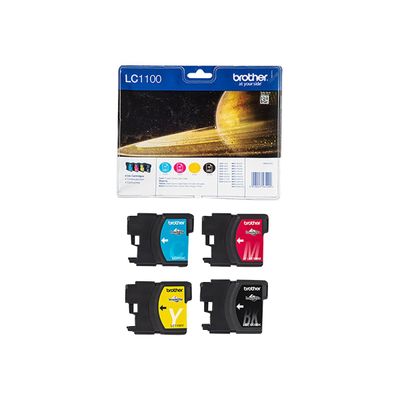 Brother LC1100 - Pack de 4 - noir, cyan, magenta, jaune - cartouche d'encre originale