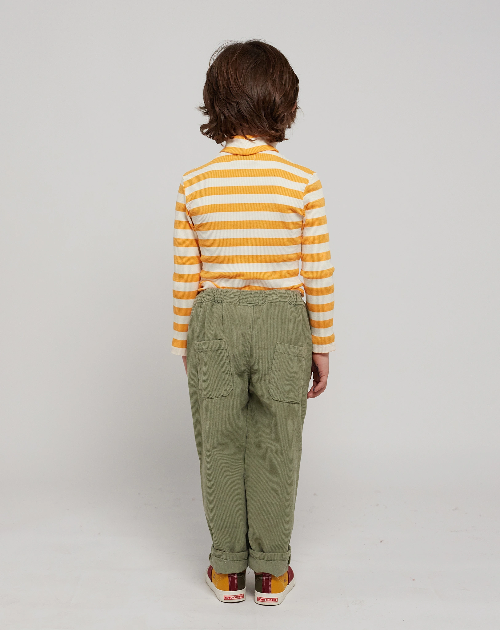 Rollkragenpullover YELLOW STRIPES in gelb