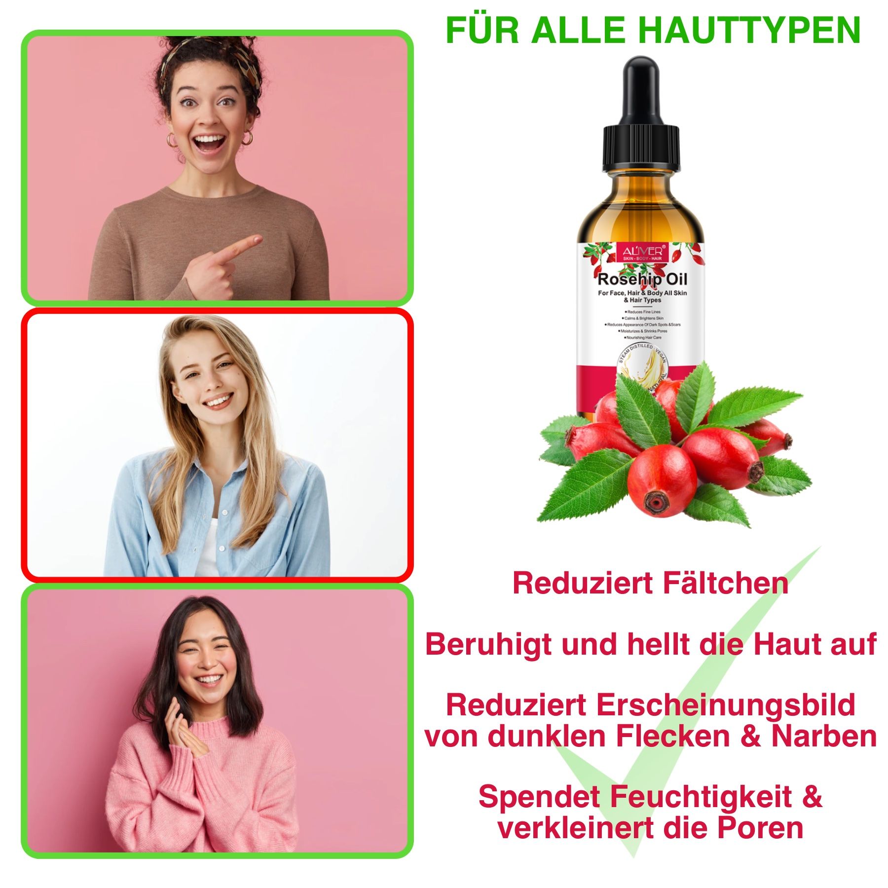 ALIVER Hagebutten Haaröl
