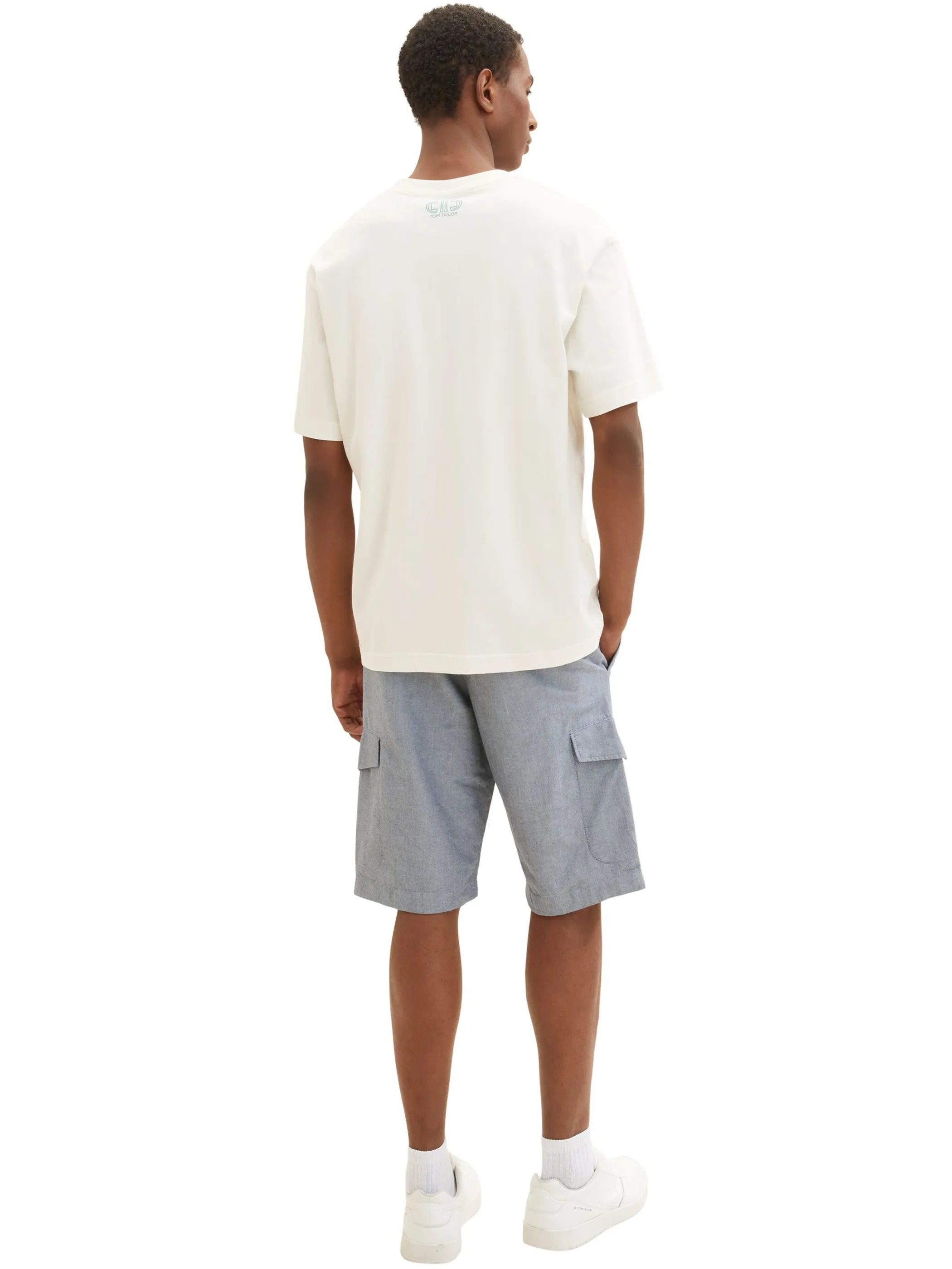 Herren Cargoshorts mit Flechtgürtel