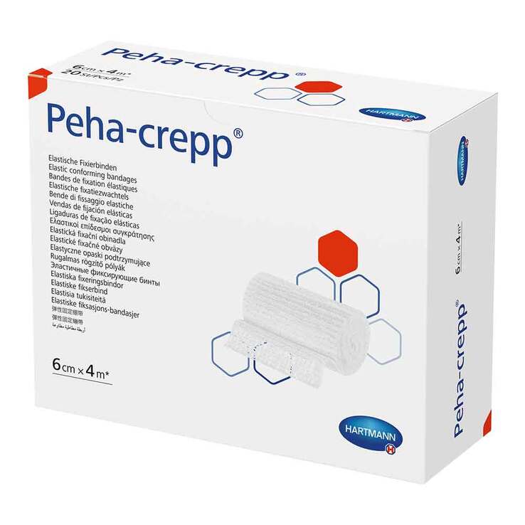 Peha Crepp Fixierbinde 8 cm x 4 m comp.verpackt, 100 St