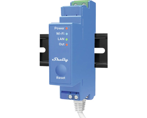 Shelly Pro 1 - relais max. 16A 1 fase 1 kanaal DIN WLAN LAN Bluetooth