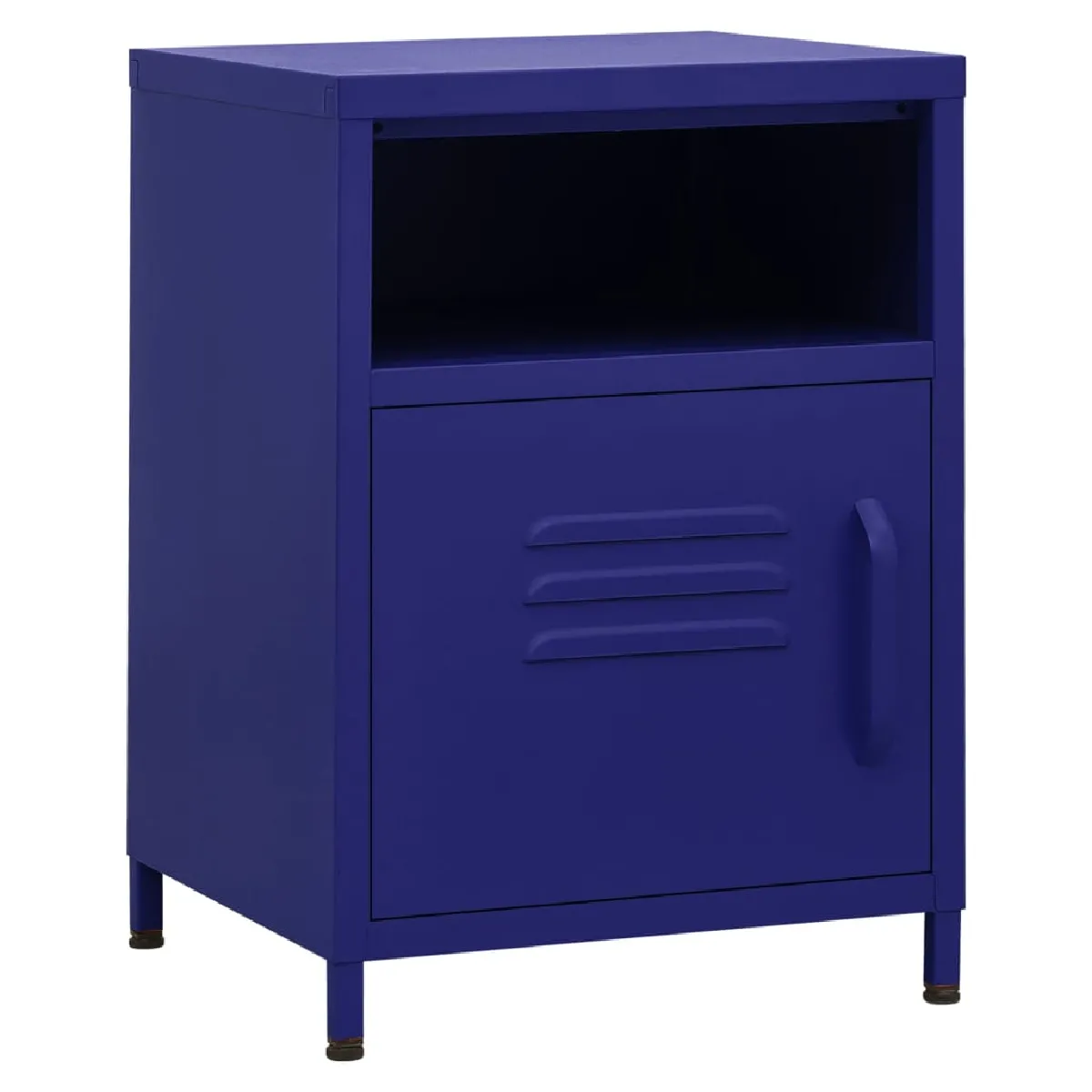 vidaXL Table de chevet bleu marine