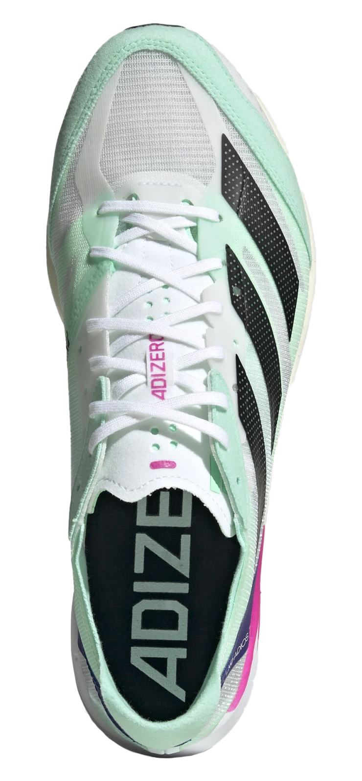 Adizero Adios 7 Herre Cloud White/Core Black/Pulse Mint