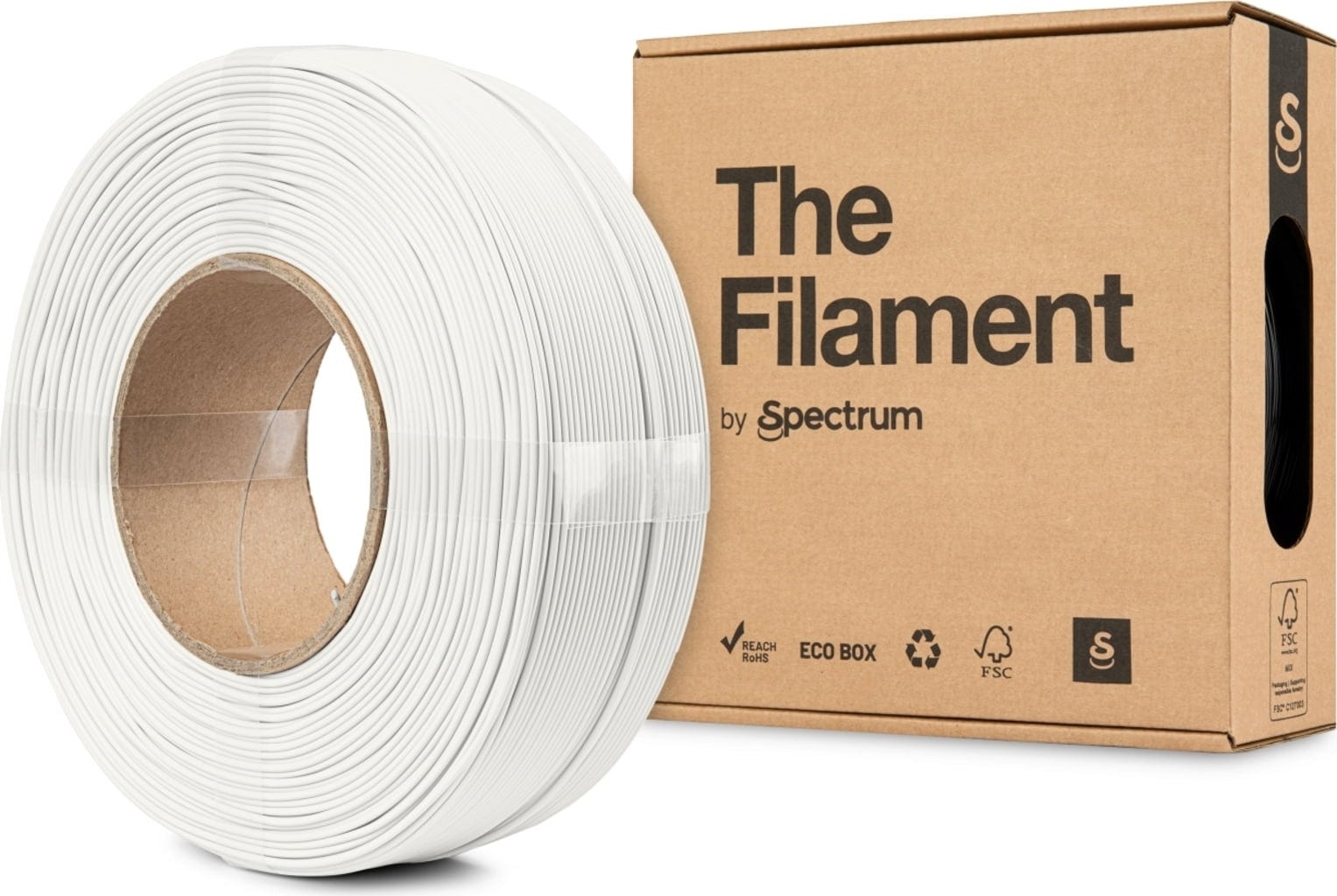 The Filament  Refill ASA Traffic White, 1,75 mm / 1000 g    Wetterfest, UV-beständig, formstabil & ohne Spule in Traffic White
