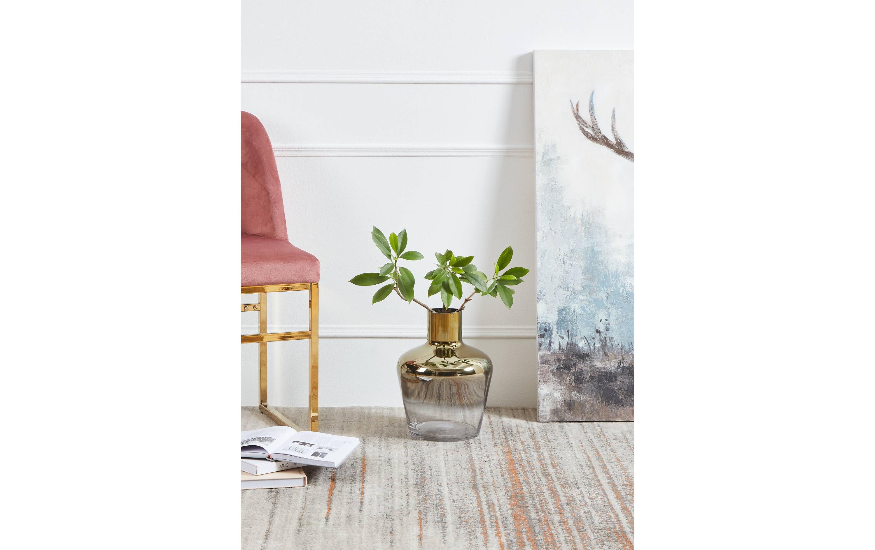 Vase Sirannana 32 cm, Gold/TransparentBlumenvase