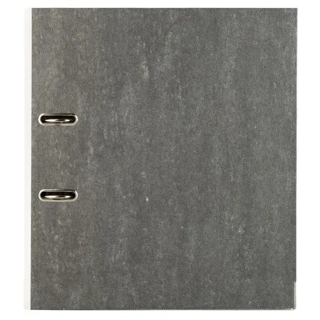 Idena 303071 Ordner Wolkenmarmor, DIN A4, Rückenbreite 5cm, weiß