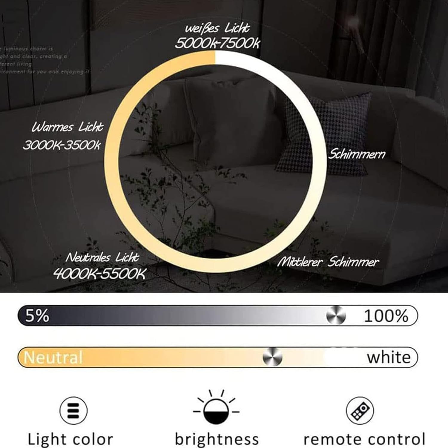 LED Dimmbar Pendelleuchte Modern 45W Neu Entwurf sternenklarer Himmel Hängelampe mit Fernbedienung Pendellampe höhenverstellbar kreativ Hängeleuchte lampe für Esstisch Esszimmer Wohnzimmer (Gold)