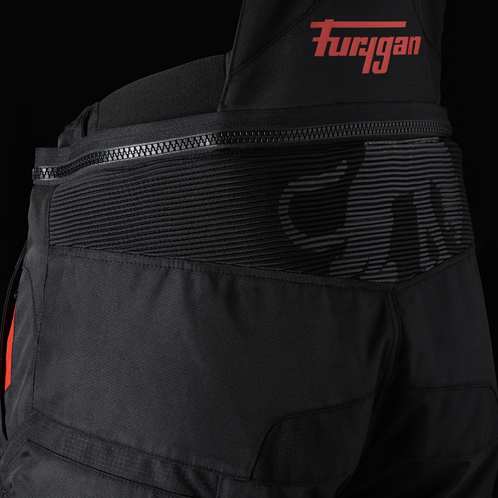 Furygan - Pantalon Gravity Noir / Rouge