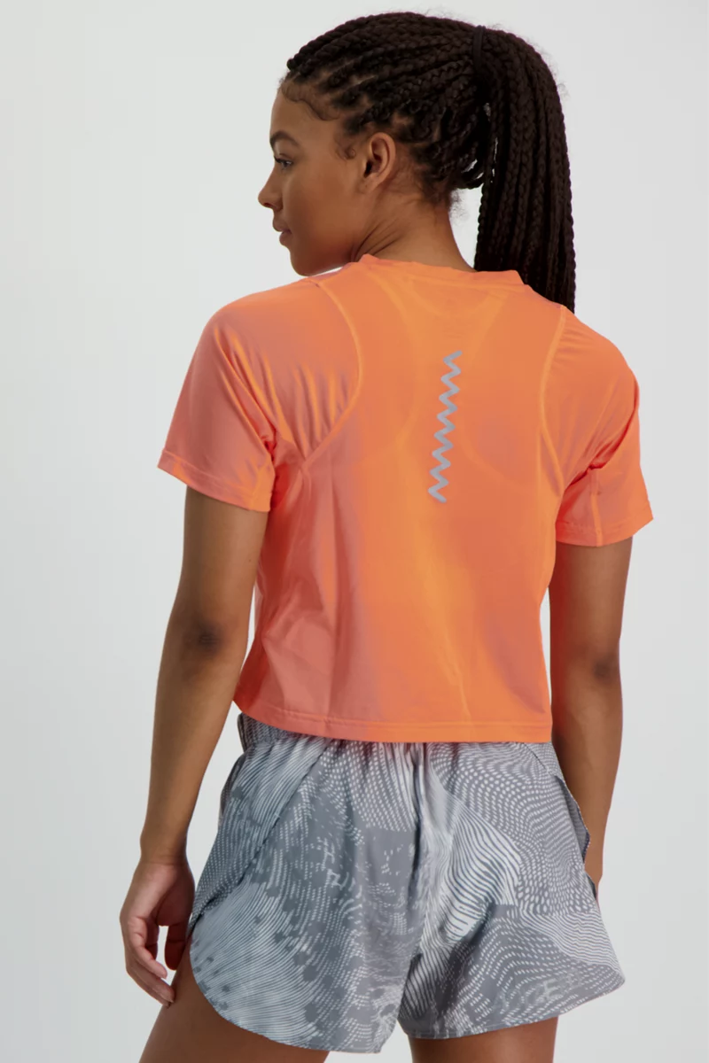 adidas Performance Fast Crop Running Damen T-Shirt
