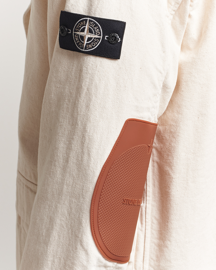 Stone Island RAW Cotton Gabardine Jacket Ivory