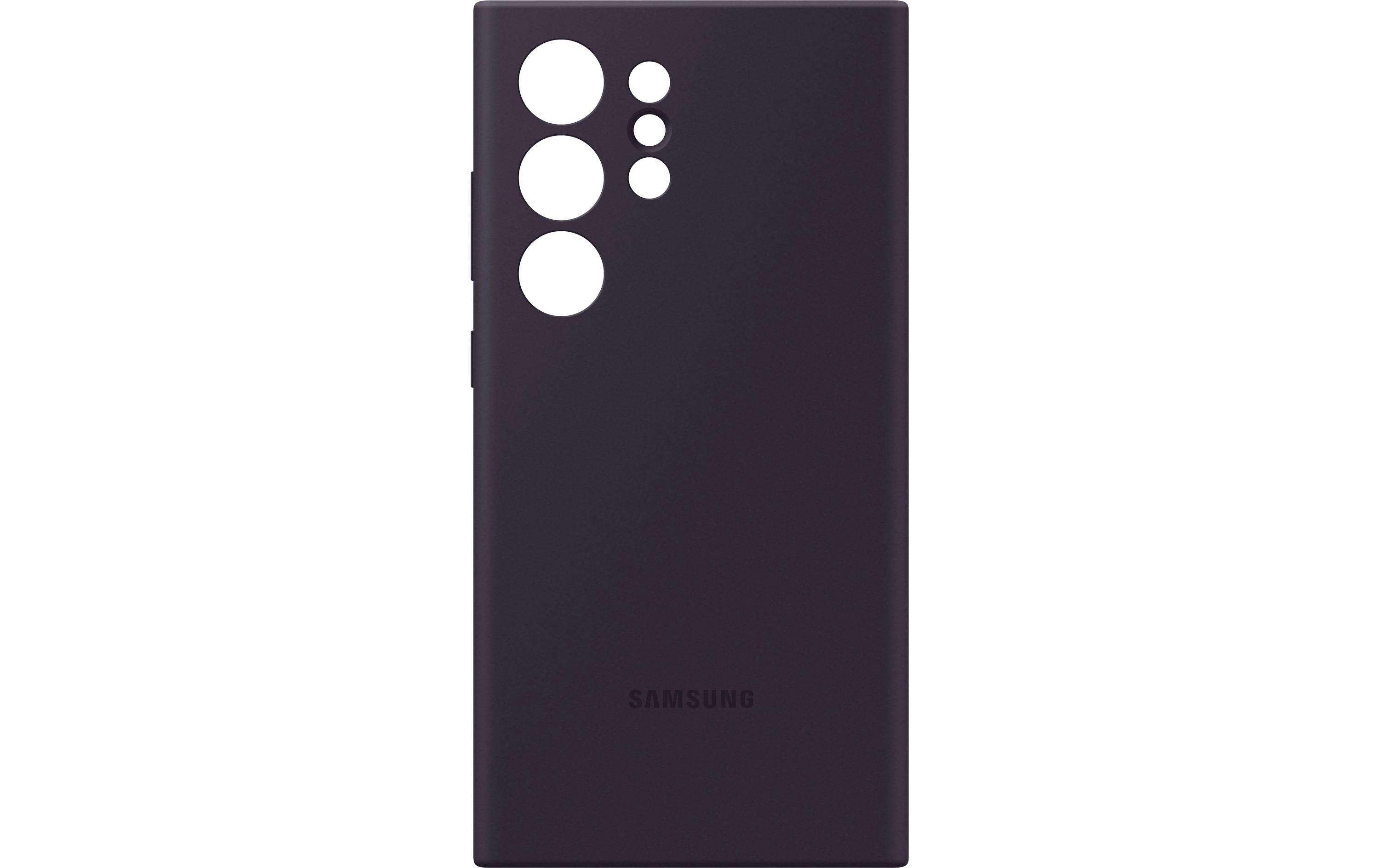 Back Cover Silicone Galaxy S24 Ultra DunkelviolettSchutzhülle für das Samsung Galaxy S24 Ultra