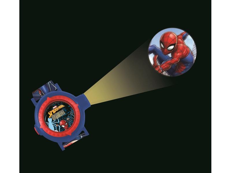 Lexibook Spider-Man Digital-Projektionsuhr Eine 2-in-1-Uhr mit digitalem Bildschirm