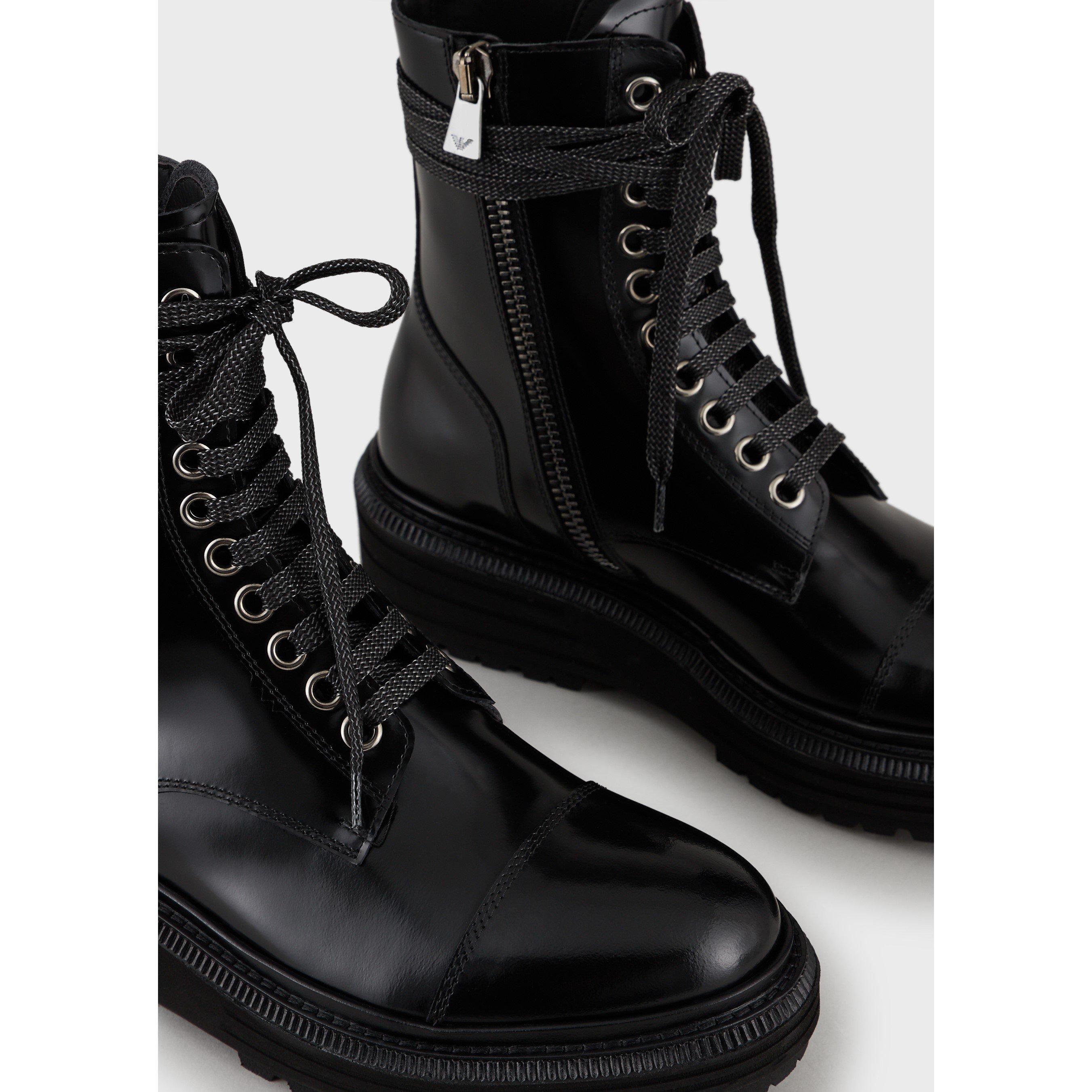 Emporio Armani Combat Boots