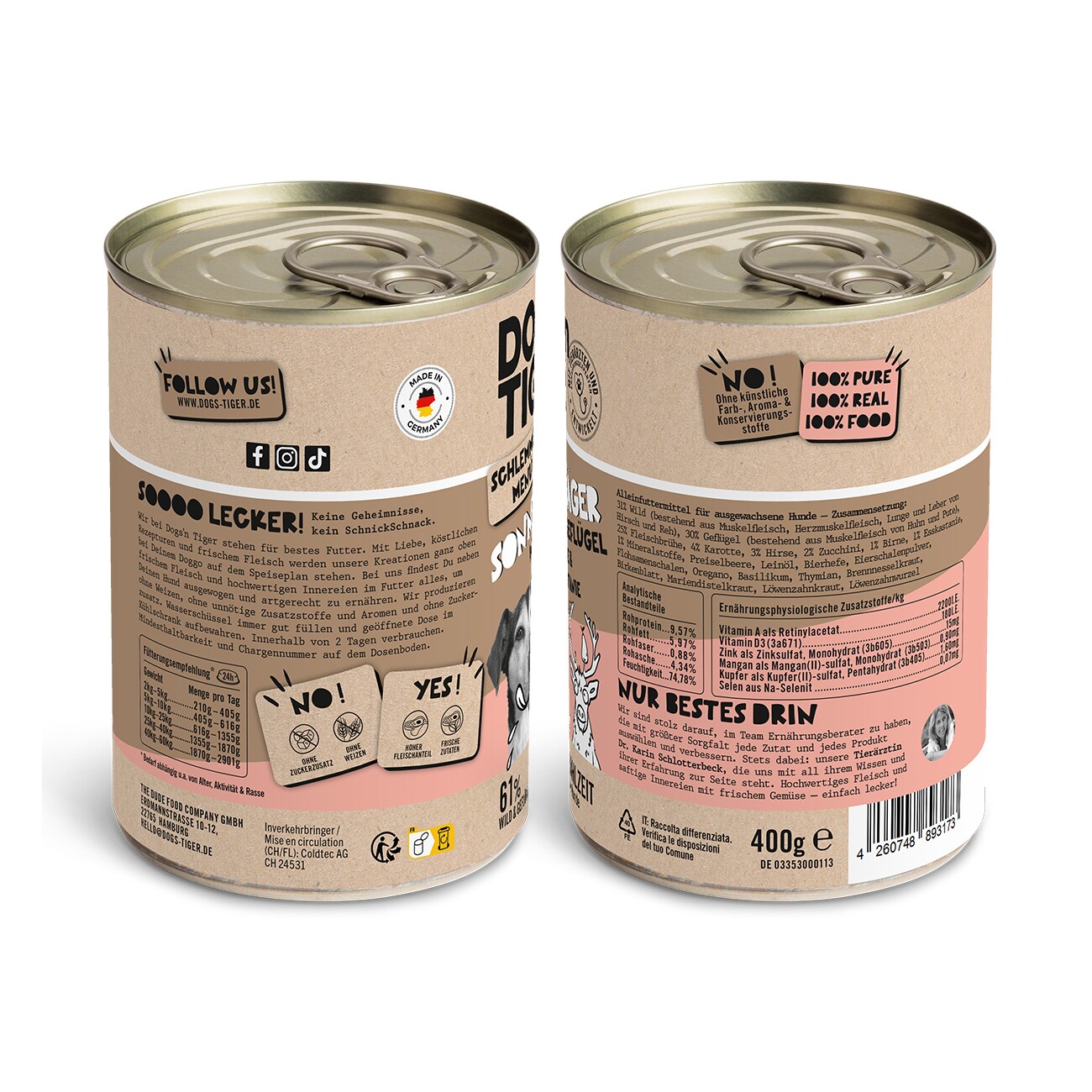 Dogs'n Tiger Sonntagsjäger 6x400 g