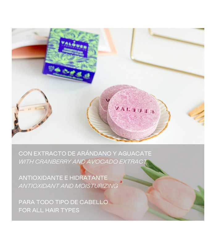 Valquer - Shampoo sólido Luxe - Extrato de cranberry e abacate