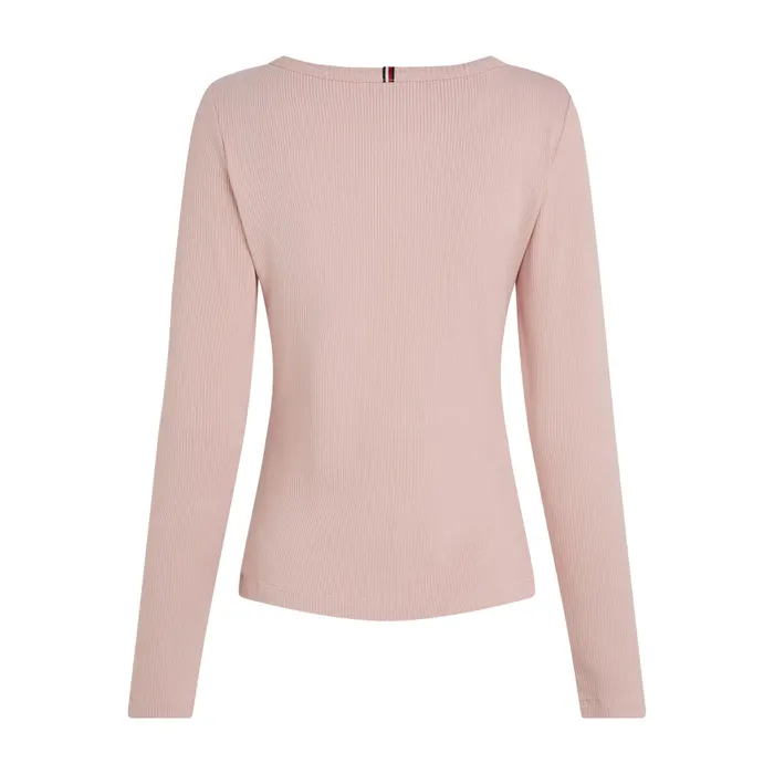 Tommy Hilfiger Slim 5X2 Rib Longsleeve Shirt Dames