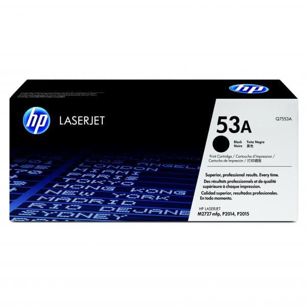 HP blækpatron Q7553A Sort