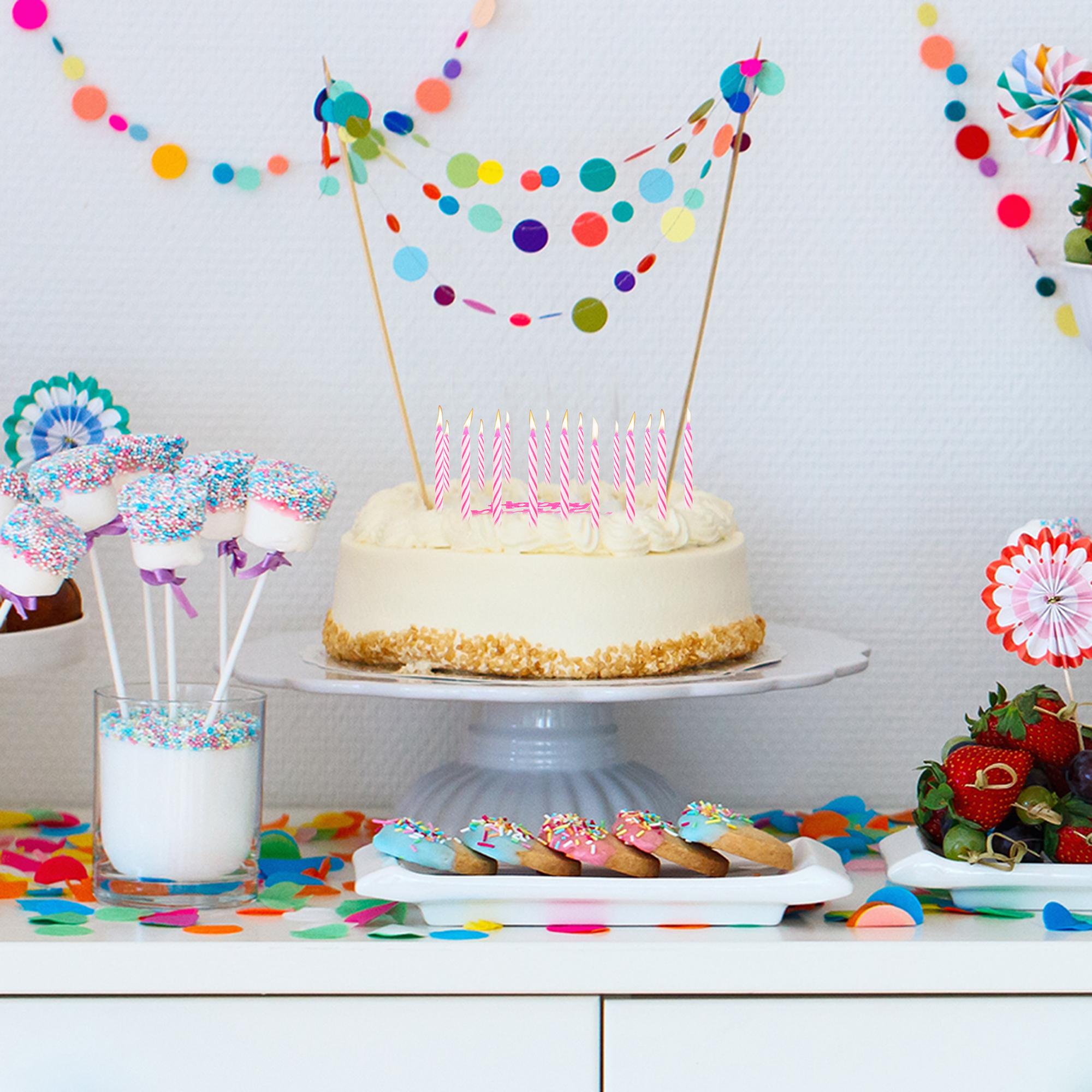 BOUGIE ANNIV X24 ET DECO JOYEUX ANNIV
