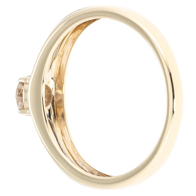 Solitär-Ring, Brillant, 0,50 ct., SI, Gold 375 bicolor
