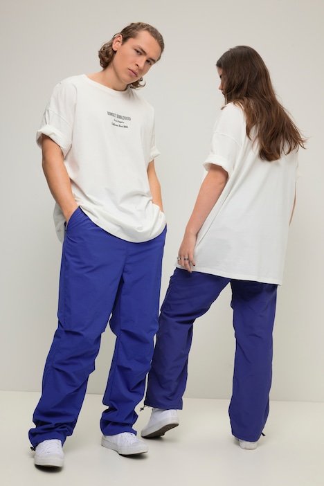 T-Shirt, oversized, Print, Rundhals, Halbarm, Unisex