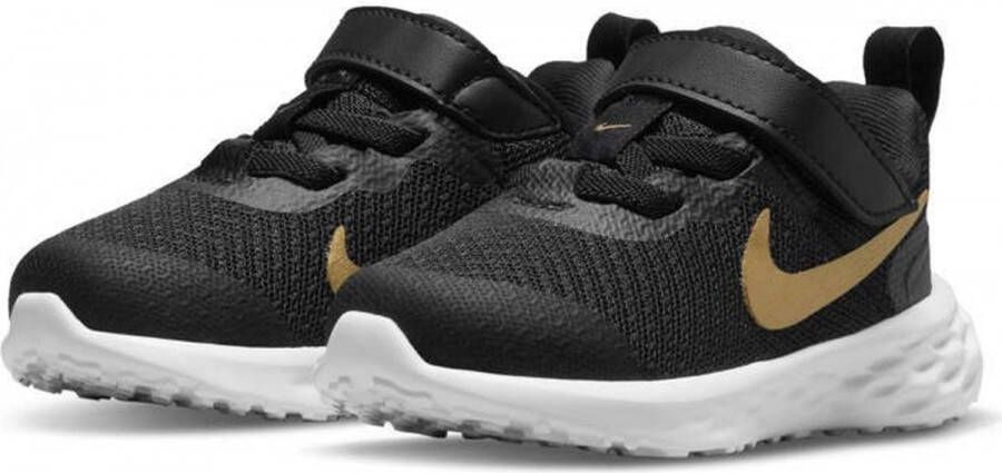 Nike revolution 6 sneakers zwart goud kinderen