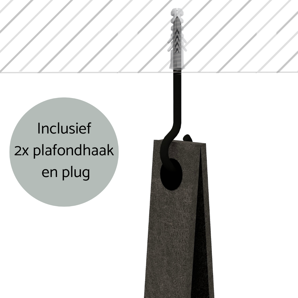 ZWART - Plantenbak (staal)