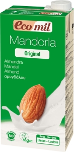 ECOMIL Mandelgetränk mit Agave-Sirup, 6 x 1 lt
