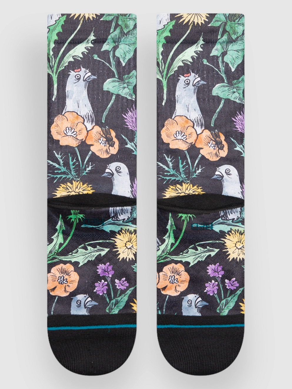 Stance Just Flocked Socks black