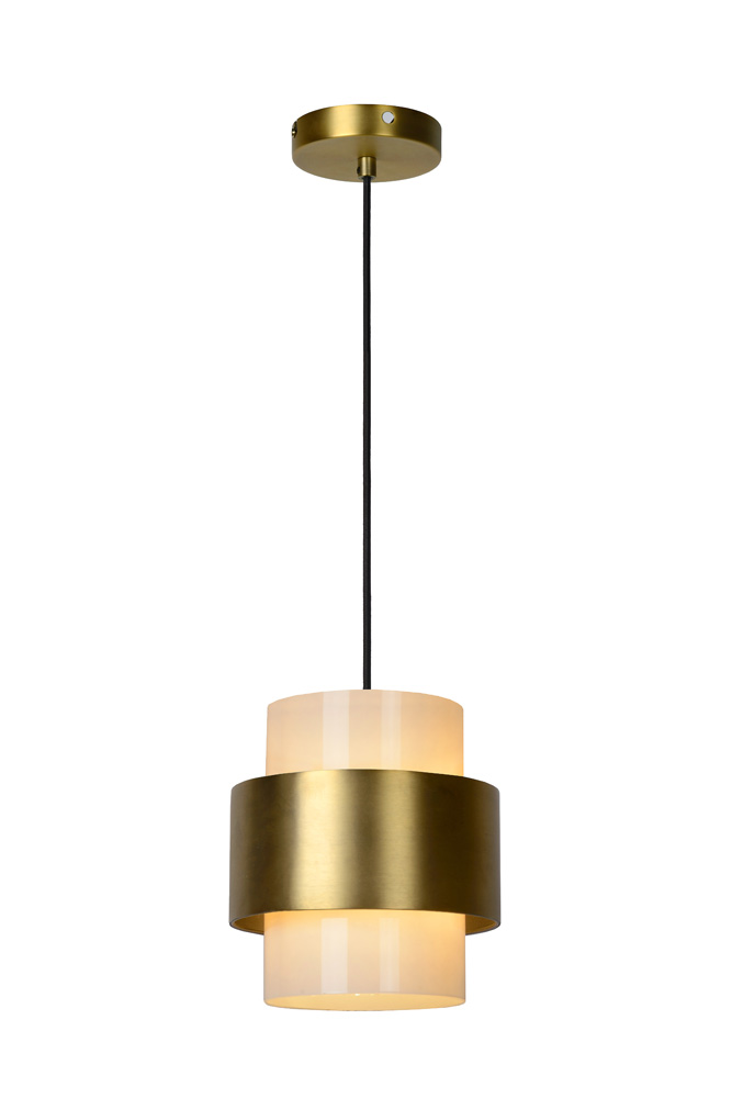 Lucide Firmin hanglamp 20cm 1x E27 goud mat